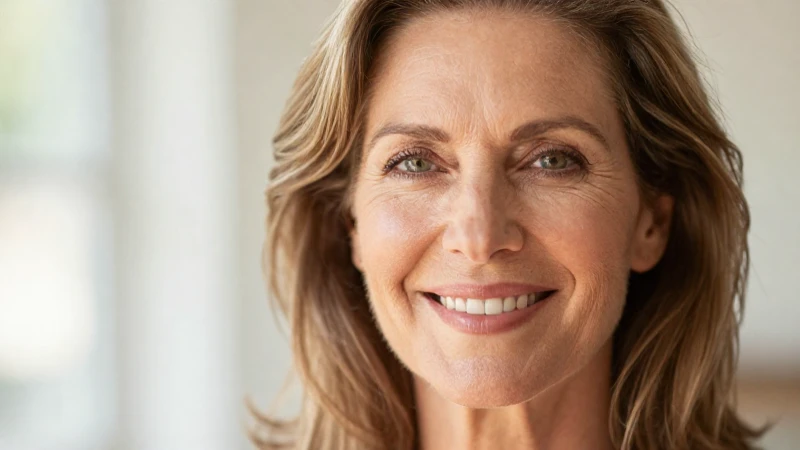 Retrato cálido de una mujer sonriente