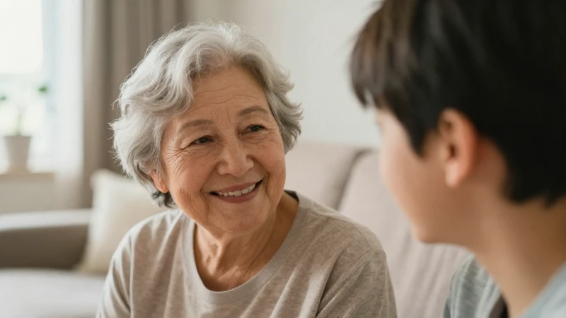 Abuela sonríe