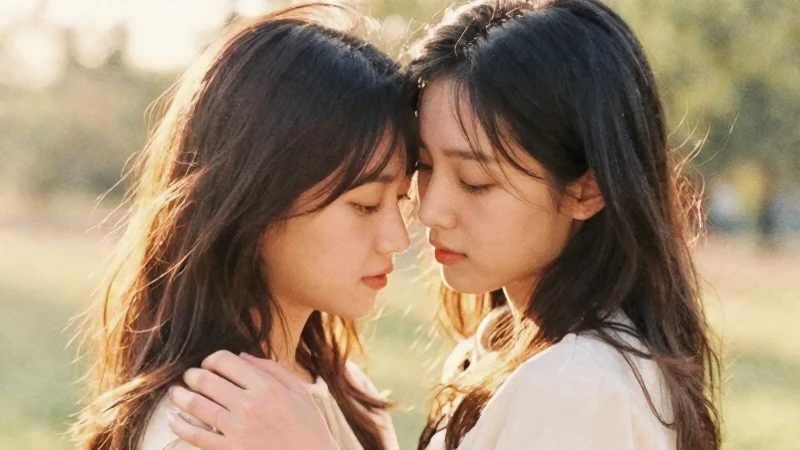 Dos mujeres, abrazo cálido, nostalgia suave