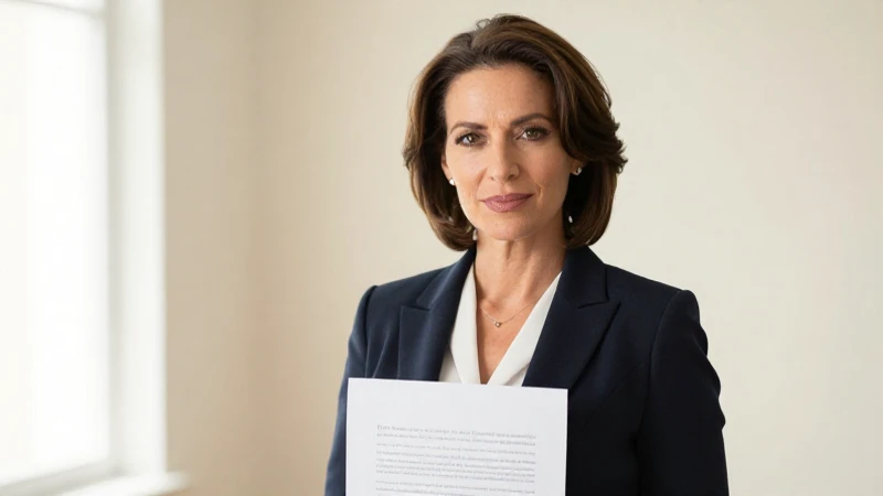 Mujer profesional, segura, en estudio