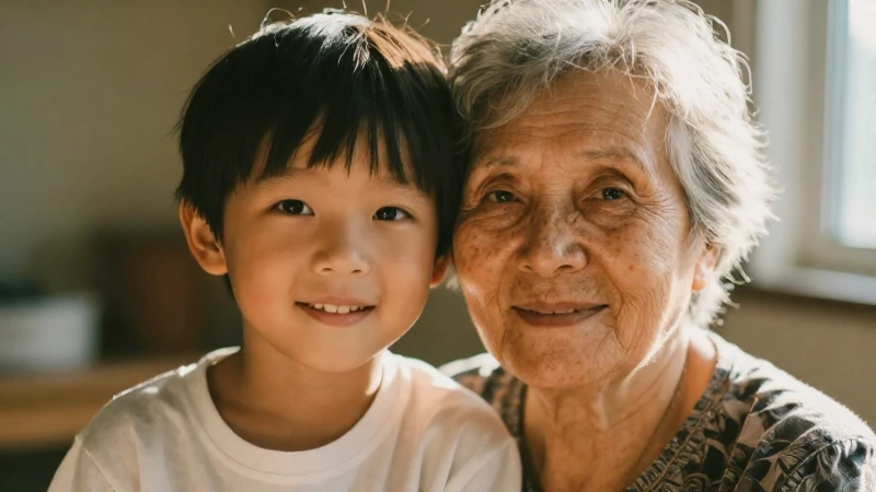Abuela y nieto