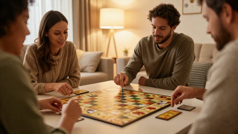 Adultos jugando en un salón acogedor