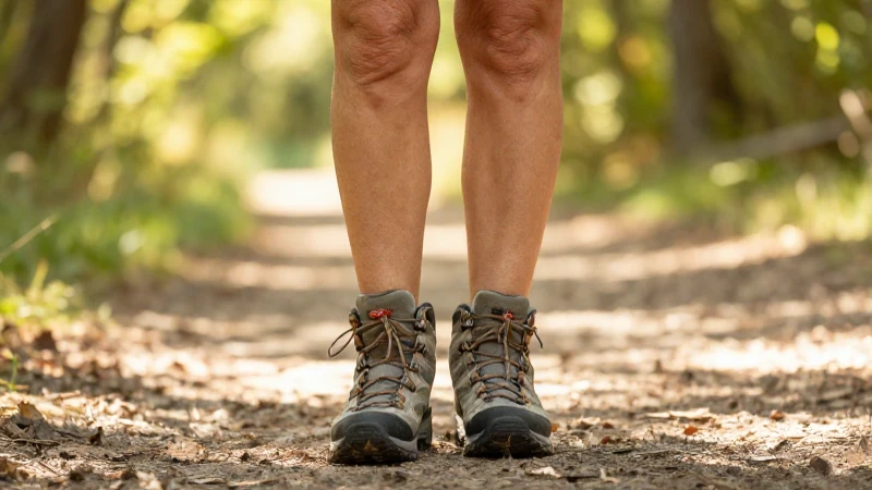 Mujer sonríe en bosque soleado