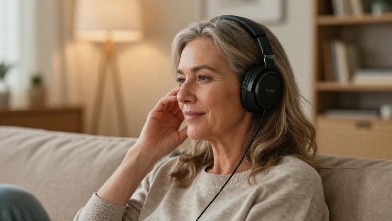 Mujer relajada disfruta un ambiente cálido